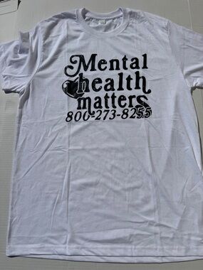 Mental Health Large graphic T-shirt. New